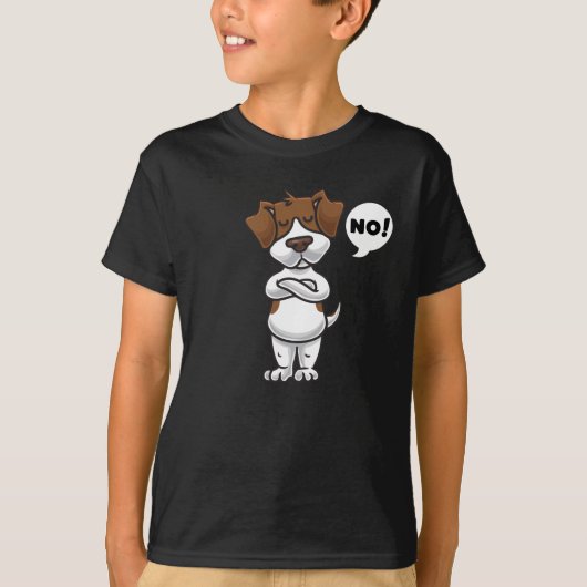 Stubborn Jack Russell Terrier Dog T-shirt (Voorkant)