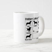 Stubborn Labrador Retriever Dog Tricks Grote Koffiekop (Voorkant rechts)