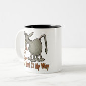 Stubborn Mule Tweekleurige Koffiemok (Voorkant links)