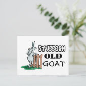 Stubborn Old Goat Briefkaart (Staand voorkant)
