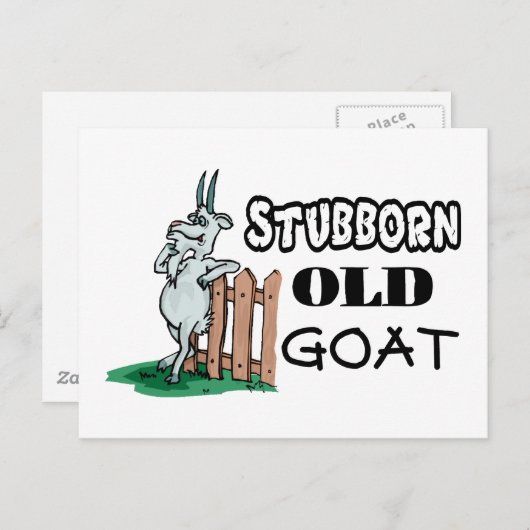 Stubborn Old Goat Briefkaart (Voorkant / Achterkant)
