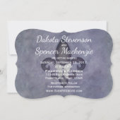 Stubborn Paars Fleur de Lis Silver Butterfly Kaart (Achterkant)