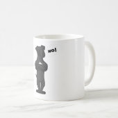 Stubborn Patterdale Terrier Dog grappig Koffiemok (Voorkant rechts)