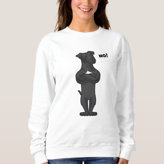 Stubborn Patterdale Terrier Dog grappig Trui (Voorkant)