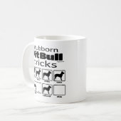 Stubborn Pit Bull Tricks Koffiemok (Voorkant links)