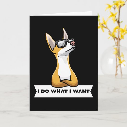 Stubborn Podenco dog Kaart (Gele Bloem)