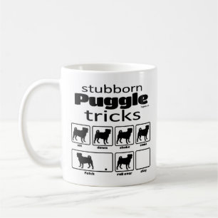 Stubborn Puggle Tricks Koffiemok