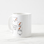 Stubborn Red Basenji Tricks Dog Coffee Mok (Voorkant links)