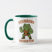 Stubborn Resistor - Motivational Frog Gym Tee Mok (Links)