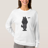 Stubborn Schipperke Dog grappig T-shirt (Voorkant)