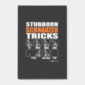Stubborn Schnauzer Tricks Funny Schnauzer Gift Post-it® Notes (Voorkant)