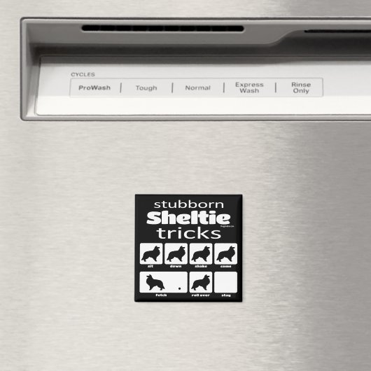 Stubborn Sheltie Tricks Magneet (Insitu (Vaatwasser))