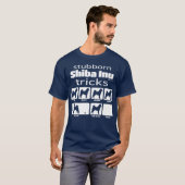 Stubborn Shiba Inu Tricks T-shirt (Voorkant volledig)