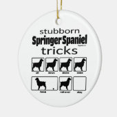 Stubborn Springer Spaniel Tricks Keramisch Ornament (Links)