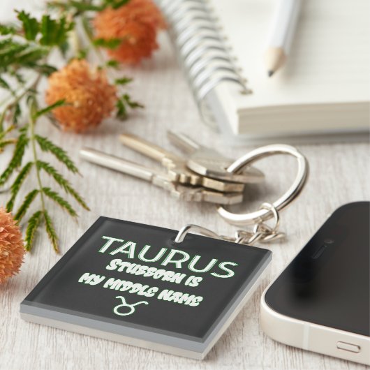 Stubborn Taurus Sleutelhanger (Voorkant Rechts)