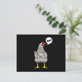 Stubborn Wyandotte Chicken Briefkaart (Staand voorkant)