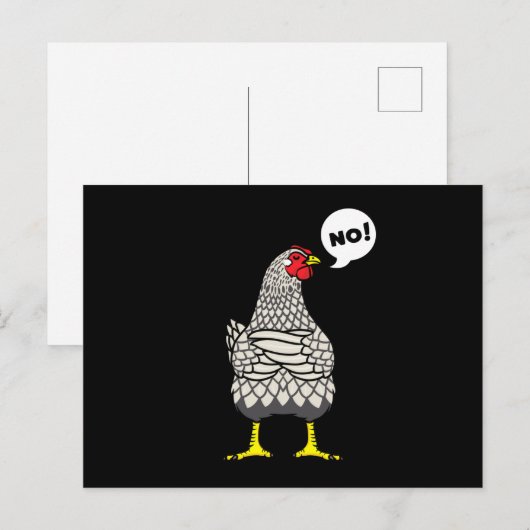 Stubborn Wyandotte Chicken Briefkaart (Voorkant / Achterkant)