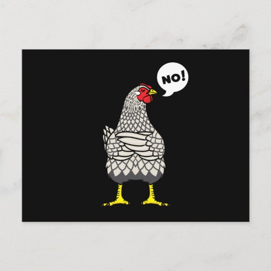 Stubborn Wyandotte Chicken Briefkaart (Voorkant)