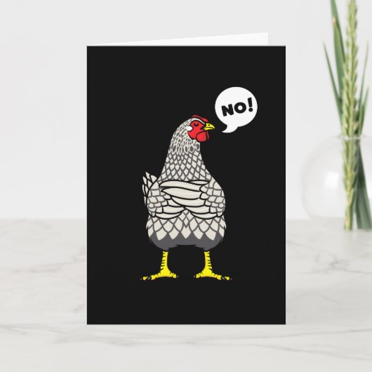 Stubborn Wyandotte Chicken Kaart (Voorkant)