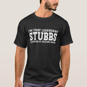 Stubbs Achternaam Funny Team Familie Achternaam St T-shirt