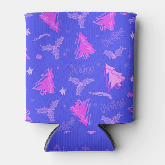 Stubby Houder Kerstboom Dopamine Effect Blikjeskoeler (Voorkant)