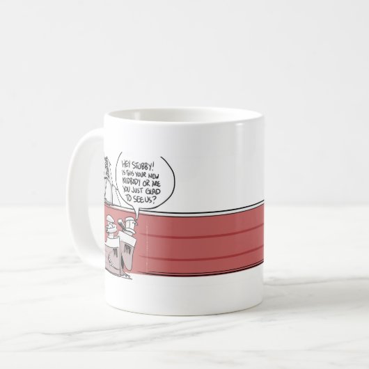 stubby wraparound-mok koffiemok (Voorkant links)