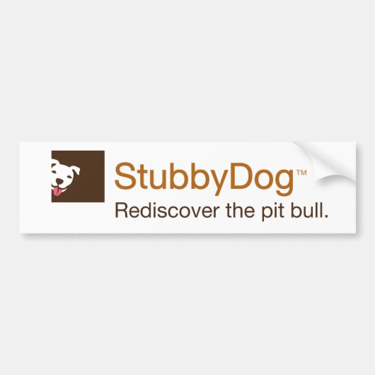 StubbyDog bumpersticker (Voorkant)