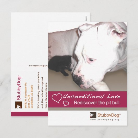 StubbyDog Valentijn #3 Feestdagenkaart (Voorkant / Achterkant)