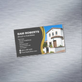 Stucco and Plastering Business Card Construction Magnetisch Visitekaartje (Voorbeeld)