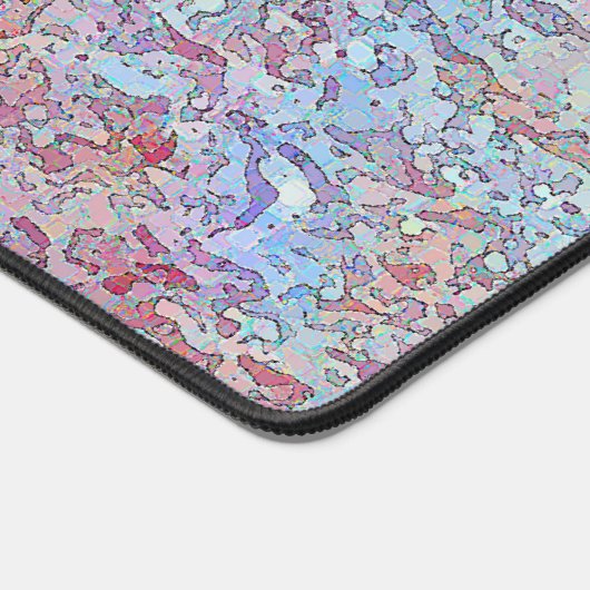 Stucco blauwe mist bureau mat (Hoek)