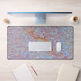 Stucco blauwe mist bureau mat