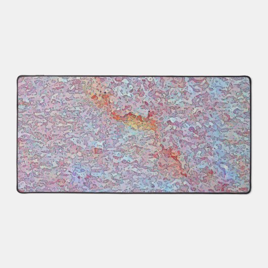 Stucco blauwe mist bureau mat (Voorkant)