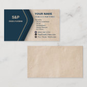Stucco Business Card Plastering Visitekaartje (Voorkant / Achterkant)