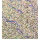 Stucco Green Zee Douchegordijn (Voorkant)