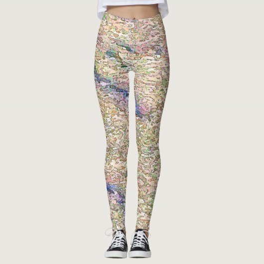 Stucco Green Zee Leggings (Voorkant)