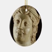 Stucco head, Gandhara, 4e eeuw AD Keramisch Ornament (Rechts)