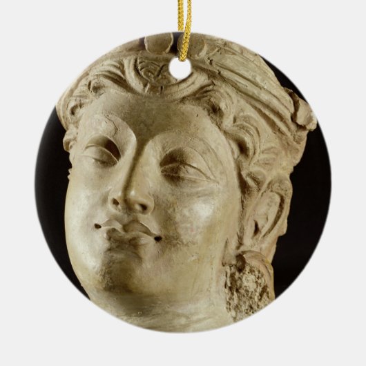 Stucco head, Gandhara, 4e eeuw AD Keramisch Ornament (Voorkant)