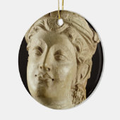 Stucco head, Gandhara, 4e eeuw AD Keramisch Ornament (Links)