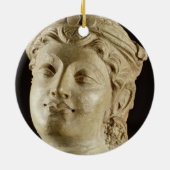 Stucco head, Gandhara, 4e eeuw AD Keramisch Ornament (Achterkant)