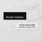 stucco mason. mini visitekaartje (Voorkant / Achterkant)