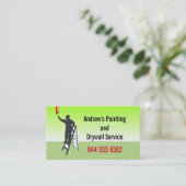 Stucco schilderij schilder gipsplaten op maat visitekaartje (Staand voorkant)