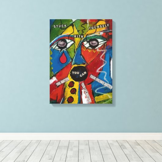 Stuck Canvas Afdruk (Insitu (Houten vloer))