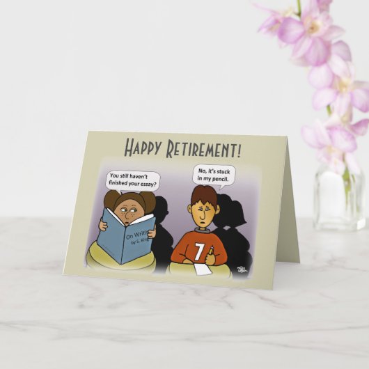 Stuck Folded Wenskaart Kaart (Orchidee)