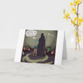 Stuck in het Midden-W/Grim Reaper Kaart (Gele Bloem)