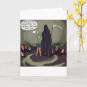 Stuck in het Midden-W/Grim Reaper Kaart (Gele Bloem)