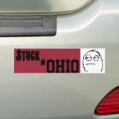 Stuck in Ohio Bumpersticker (Op auto)