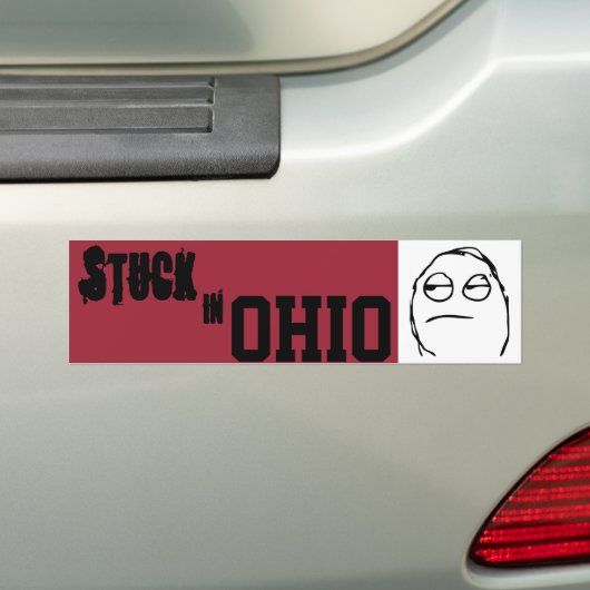 Stuck in Ohio Bumpersticker (Op auto)