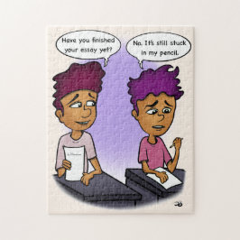 Stuck in Pencil Jigzaag Puzzle Legpuzzel