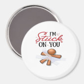 Stuck On You Modern Minimal Design  Magneet (Voorkant / Achterkant)