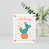"Stuck on You" Valentijnsdag Kaart (Staand voorkant)